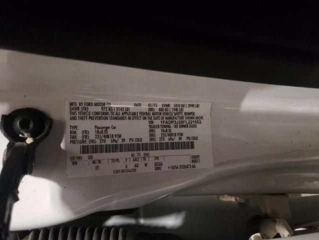 Photo 11 VIN: 1FADP3J28FL221552 - FORD FOCUS TITA 