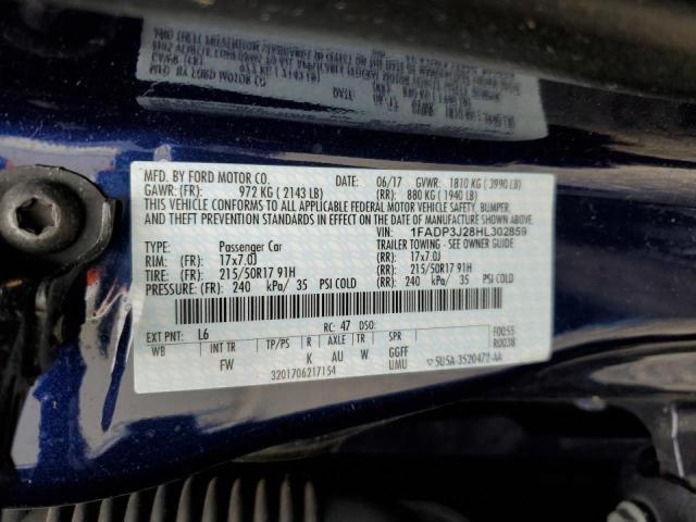 Photo 11 VIN: 1FADP3J28HL302859 - FORD FOCUS TITA 