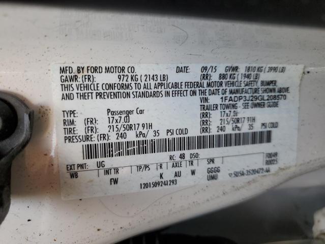 Photo 12 VIN: 1FADP3J29GL208570 - FORD FOCUS 