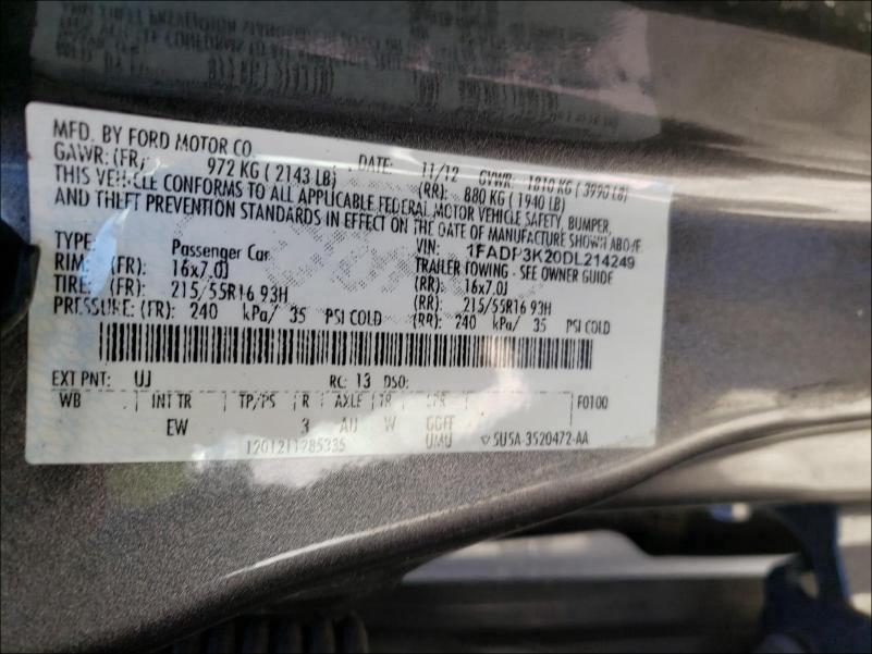 Photo 9 VIN: 1FADP3K20DL214249 - FORD FOCUS SE 