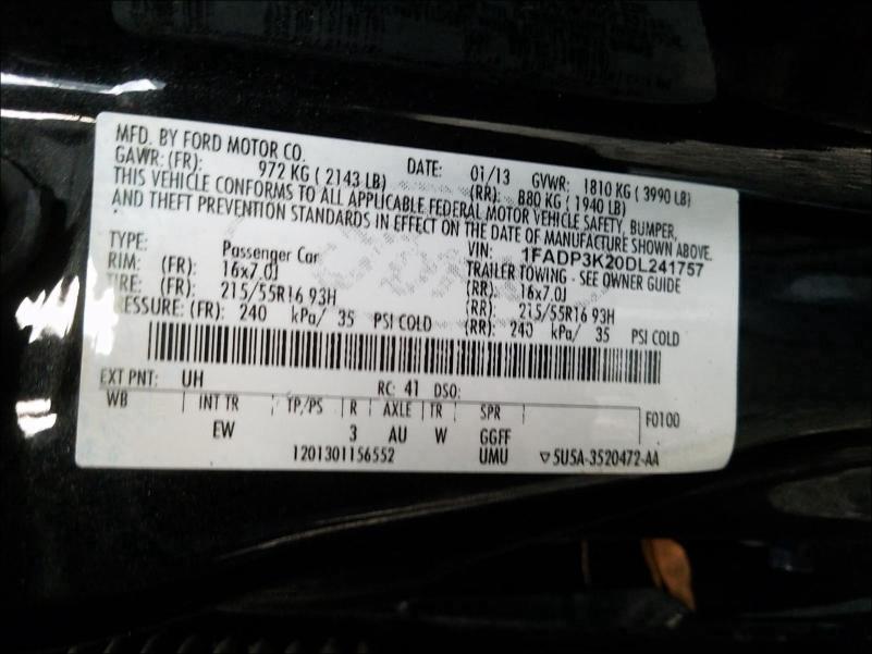 Photo 9 VIN: 1FADP3K20DL241757 - FORD FOCUS SE 