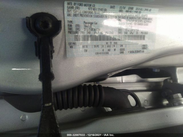 Photo 8 VIN: 1FADP3K20EL435660 - FORD FOCUS 