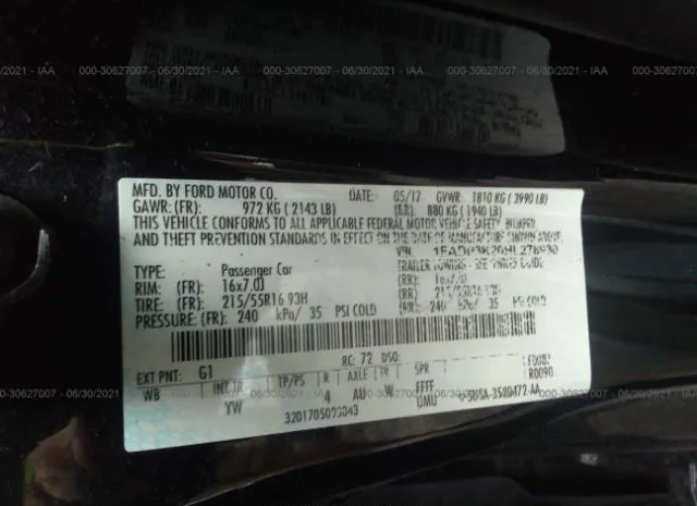 Photo 8 VIN: 1FADP3K20HL278930 - FORD FOCUS 