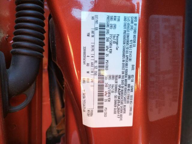 Photo 9 VIN: 1FADP3K20JL269117 - FORD FOCUS SE 