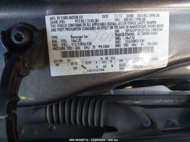 Photo 8 VIN: 1FADP3K21DL188339 - FORD FOCUS 