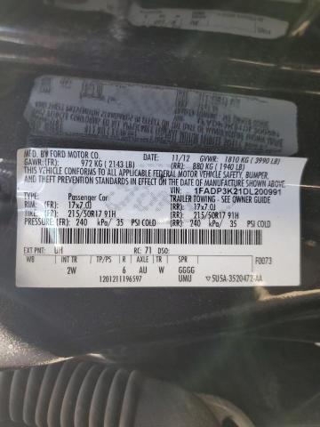 Photo 12 VIN: 1FADP3K21DL200991 - FORD FOCUS 