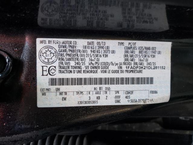 Photo 12 VIN: 1FADP3K21DL281152 - FORD FOCUS 