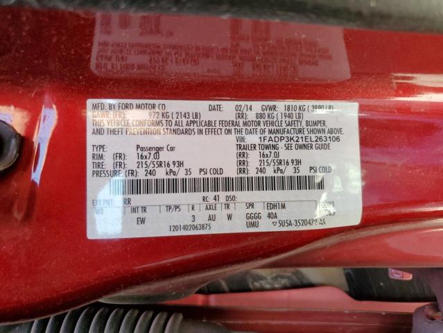 Photo 11 VIN: 1FADP3K21EL263106 - FORD FOCUS 