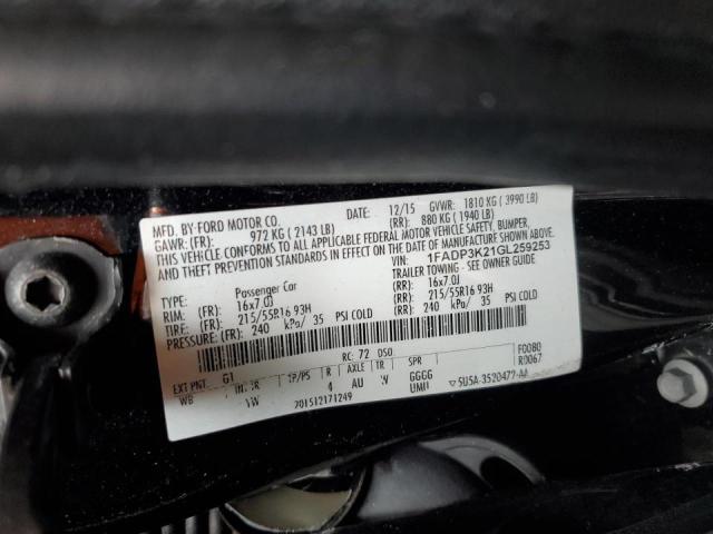 Photo 11 VIN: 1FADP3K21GL259253 - FORD FOCUS SE 