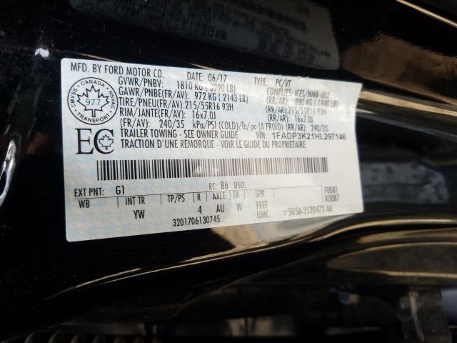 Photo 9 VIN: 1FADP3K21HL297146 - FORD FOCUS SE 