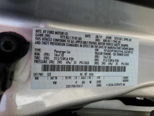 Photo 11 VIN: 1FADP3K21HL323812 - FORD FOCUS 