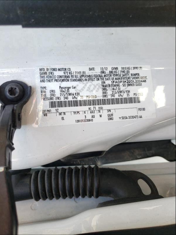 Photo 9 VIN: 1FADP3K22DL222448 - FORD FOCUS SE 