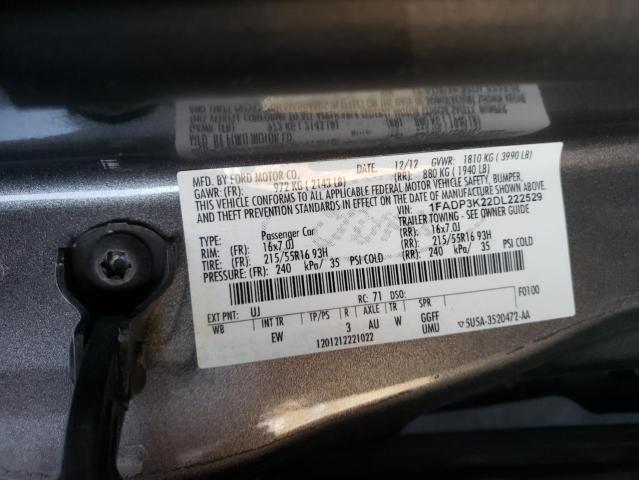 Photo 9 VIN: 1FADP3K22DL222529 - FORD FOCUS SE 