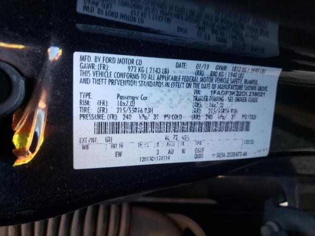 Photo 9 VIN: 1FADP3K22DL238021 - FORD FOCUS SE 