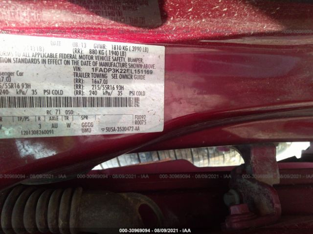 Photo 8 VIN: 1FADP3K22EL151169 - FORD FOCUS 