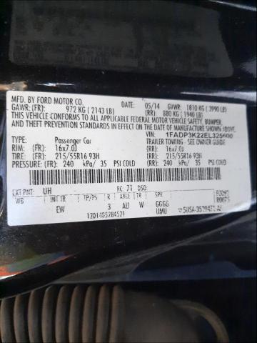 Photo 9 VIN: 1FADP3K22EL325600 - FORD FOCUS SE 