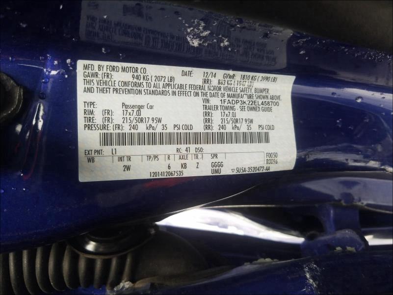 Photo 9 VIN: 1FADP3K22EL458700 - FORD FOCUS SE 