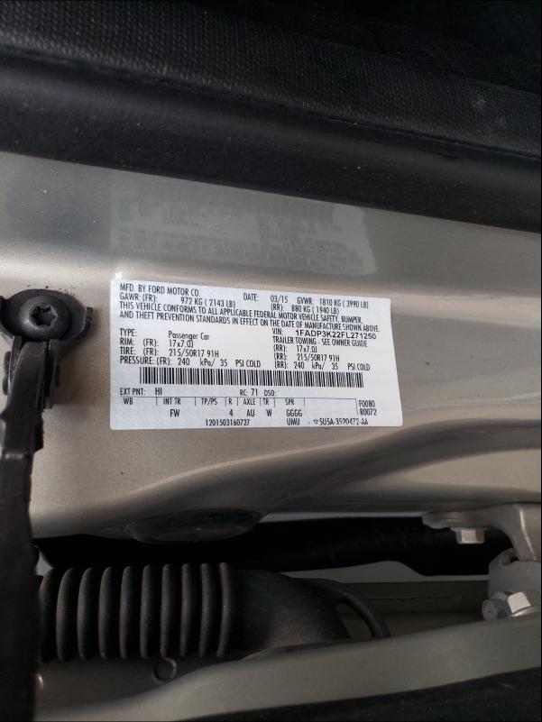 Photo 9 VIN: 1FADP3K22FL271250 - FORD FOCUS SE 