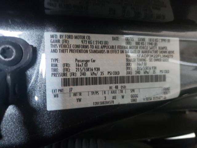 Photo 9 VIN: 1FADP3K22FL384275 - FORD FOCUS SE 