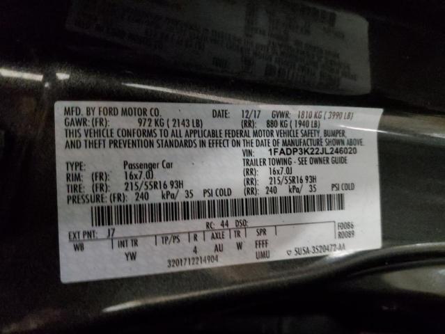 Photo 11 VIN: 1FADP3K22JL246020 - FORD FOCUS SE 