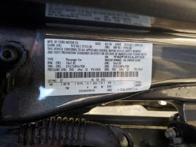 Photo 12 VIN: 1FADP3K22JL287229 - FORD FOCUS 