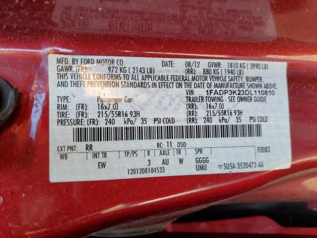 Photo 11 VIN: 1FADP3K23DL110810 - FORD FOCUS SE 