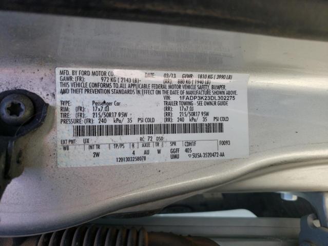 Photo 9 VIN: 1FADP3K23DL302275 - FORD FOCUS SE 