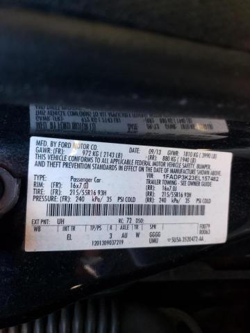 Photo 9 VIN: 1FADP3K23EL157482 - FORD FOCUS SE 