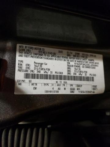 Photo 9 VIN: 1FADP3K23EL250843 - FORD FOCUS SE 