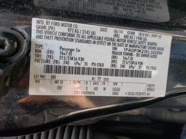 Photo 9 VIN: 1FADP3K23EL322558 - FORD FOCUS SE 