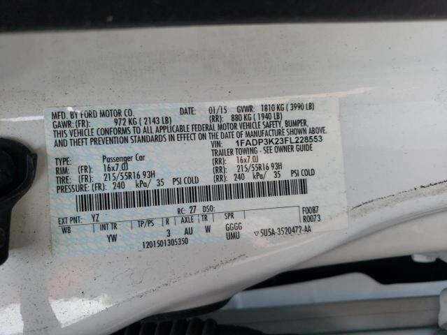 Photo 11 VIN: 1FADP3K23FL228553 - FORD FOCUS SE 