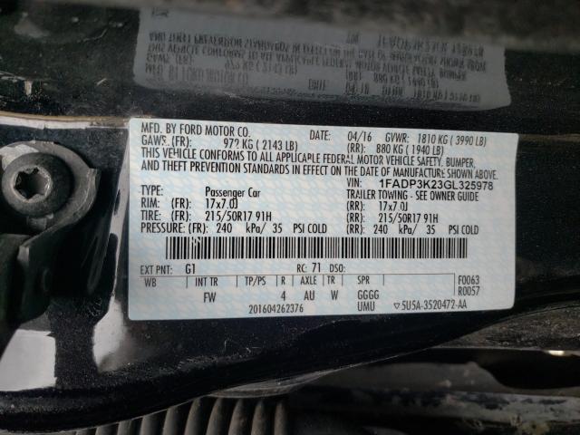 Photo 9 VIN: 1FADP3K23GL325978 - FORD FOCUS SE 