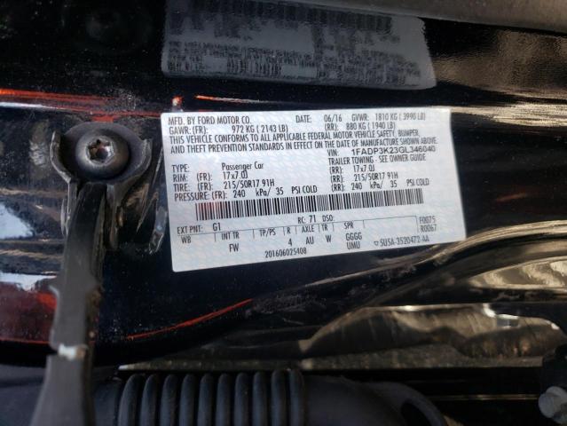 Photo 9 VIN: 1FADP3K23GL346040 - FORD FOCUS SE 