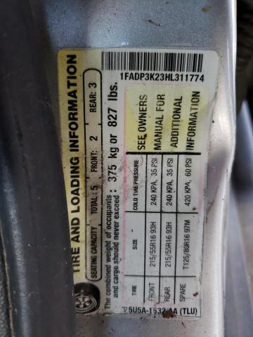 Photo 13 VIN: 1FADP3K23HL311774 - FORD FOCUS SE 