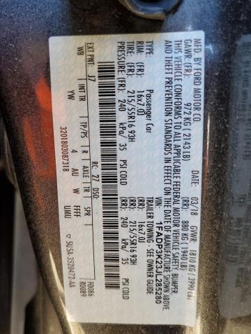 Photo 11 VIN: 1FADP3K23JL285280 - FORD FOCUS SE 