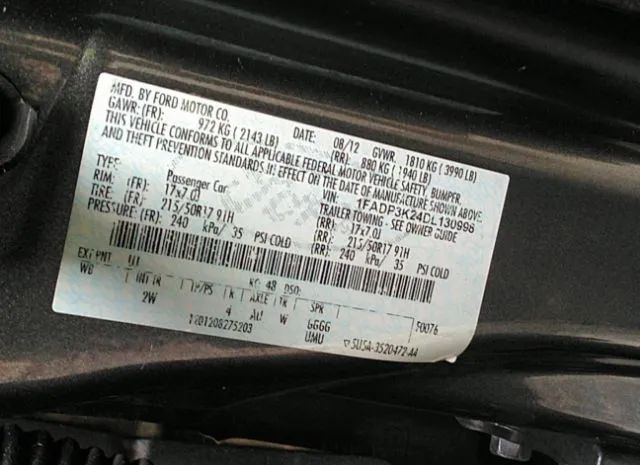 Photo 8 VIN: 1FADP3K24DL130998 - FORD FOCUS 