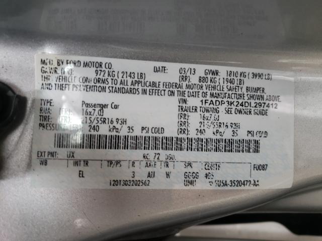 Photo 9 VIN: 1FADP3K24DL297412 - FORD FOCUS SE 