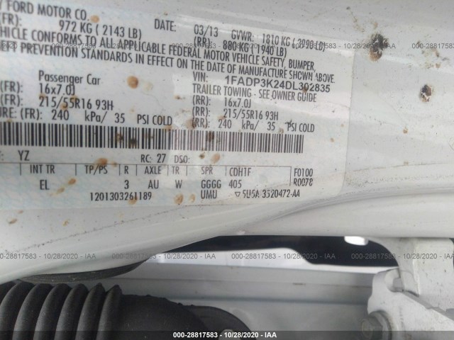 Photo 8 VIN: 1FADP3K24DL302835 - FORD FOCUS 