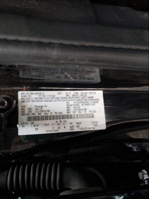 Photo 9 VIN: 1FADP3K24DL318629 - FORD FOCUS SE 