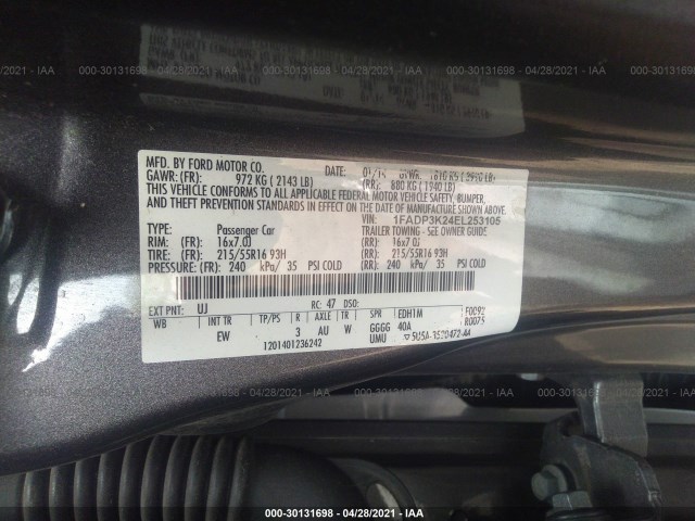 Photo 8 VIN: 1FADP3K24EL253105 - FORD FOCUS 