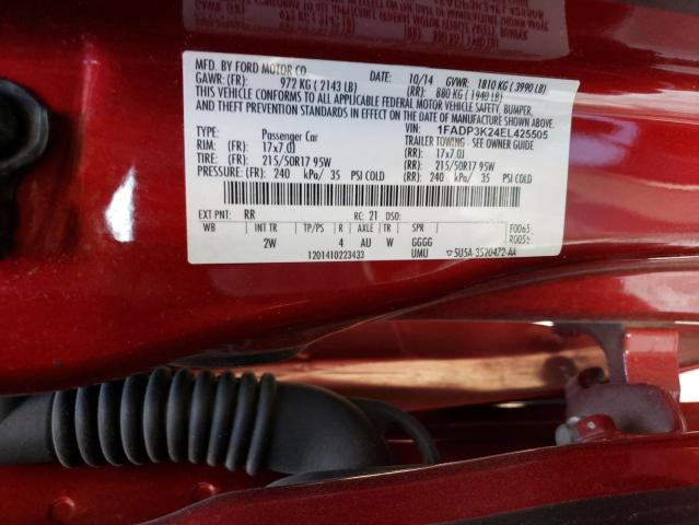 Photo 9 VIN: 1FADP3K24EL425505 - FORD FOCUS SE 