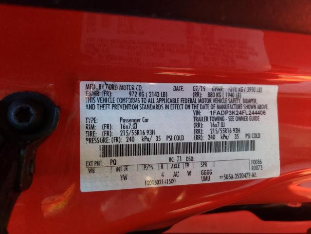 Photo 9 VIN: 1FADP3K24FL244406 - FORD FOCUS SE 