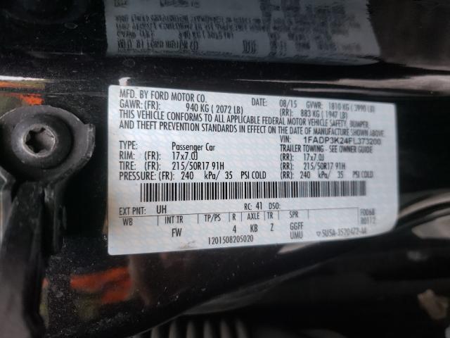 Photo 9 VIN: 1FADP3K24FL373200 - FORD FOCUS SE 