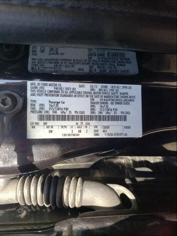 Photo 9 VIN: 1FADP3K25DL282465 - FORD FOCUS 