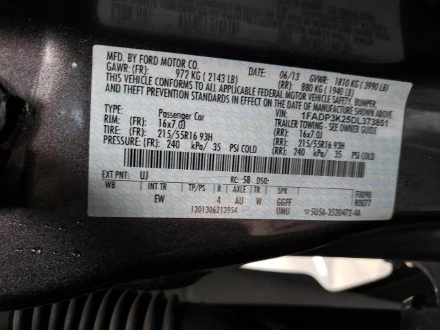 Photo 9 VIN: 1FADP3K25DL373851 - FORD FOCUS SE 