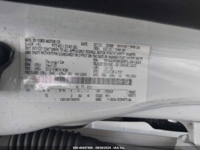 Photo 8 VIN: 1FADP3K25FL351223 - FORD FOCUS 