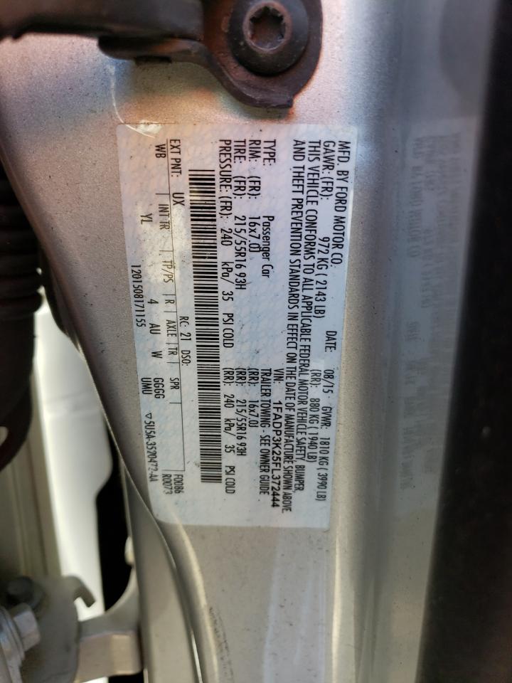 Photo 11 VIN: 1FADP3K25FL372444 - FORD FOCUS 