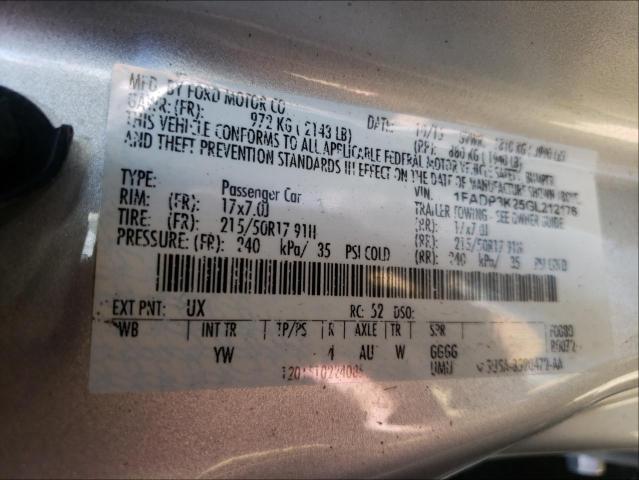 Photo 9 VIN: 1FADP3K25GL212176 - FORD FOCUS SE 