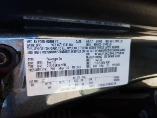 Photo 9 VIN: 1FADP3K25HL270838 - FORD FOCUS SE 