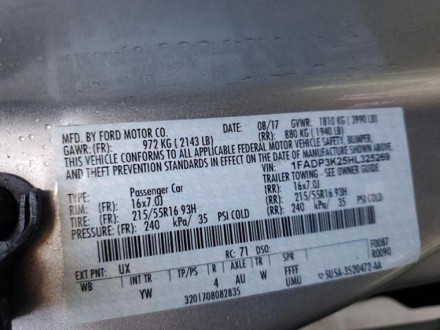 Photo 12 VIN: 1FADP3K25HL325269 - FORD FOCUS SE 